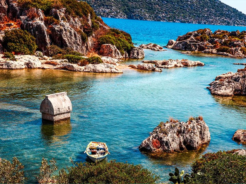 kekova versunkene stadt gulet mieten